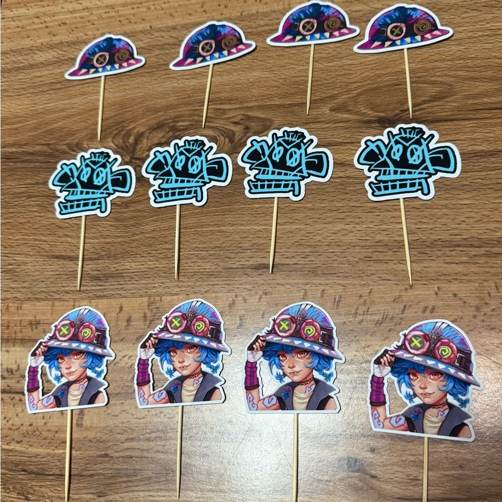 Isha arcane birthday Party Cupcake Toppers